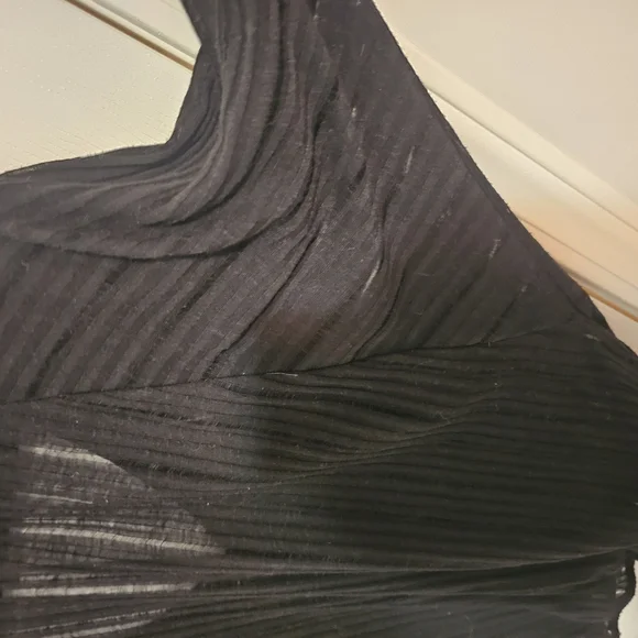 GUESS Sheer Black Button-Up Top Womens Size S - Picture 8 of 8